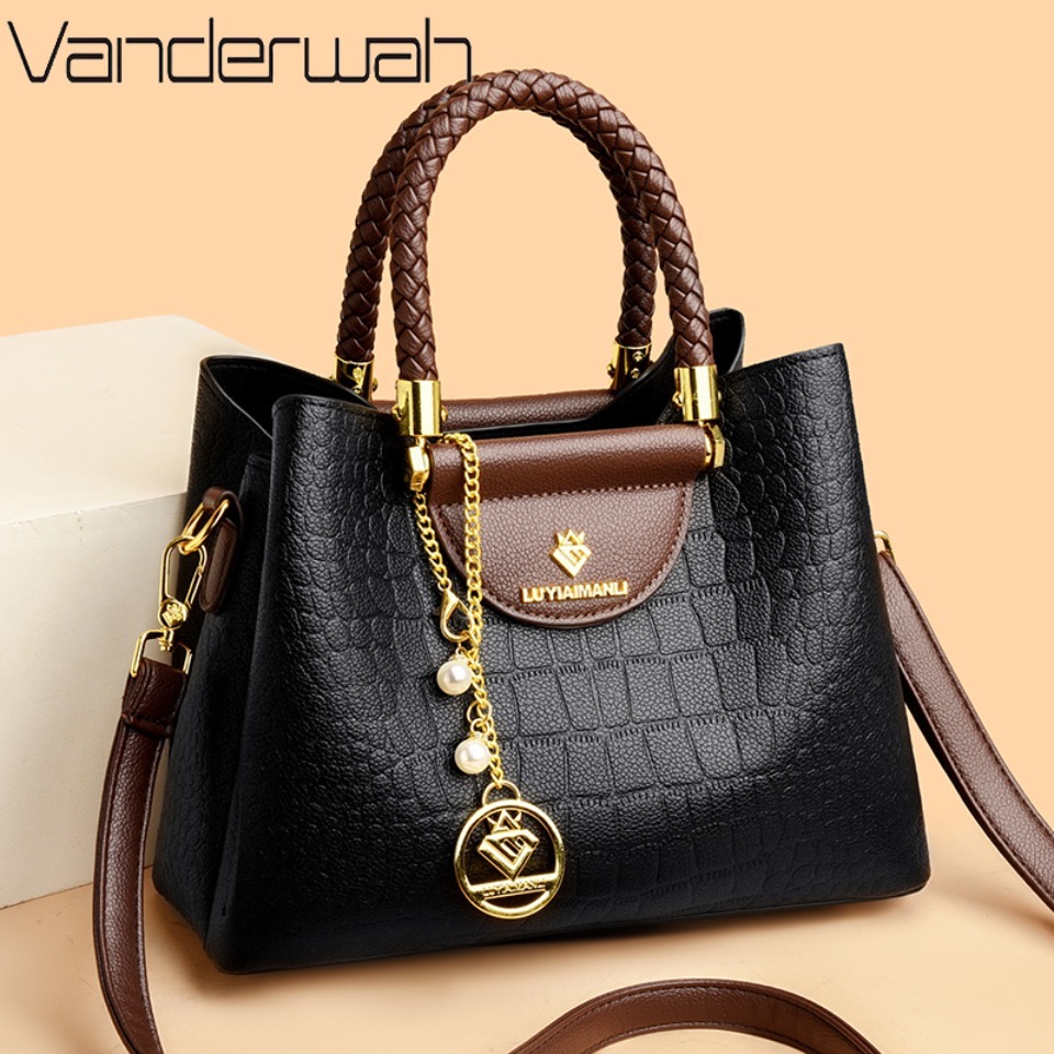 Woven Handle Genuine Brand Hig - Luxury Bags Tote ulasan dan harga