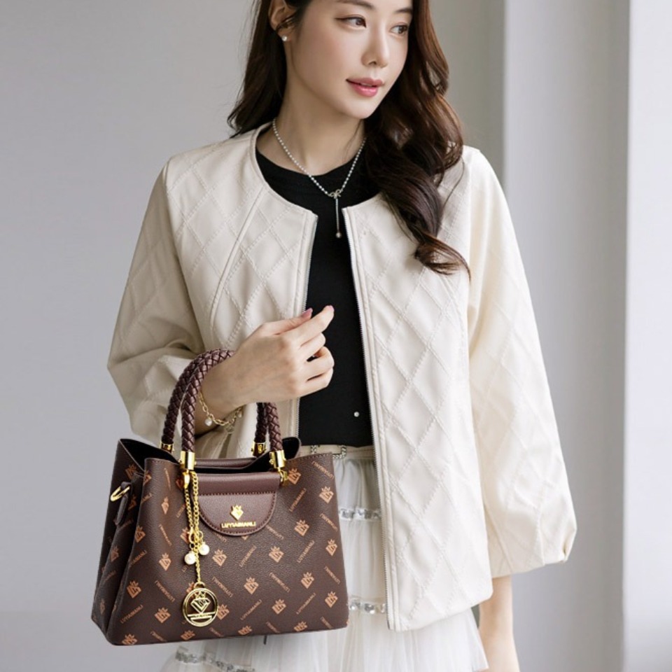 Woven Handle Genuine Brand Hig - Luxury Bags Tote ulasan dan harga