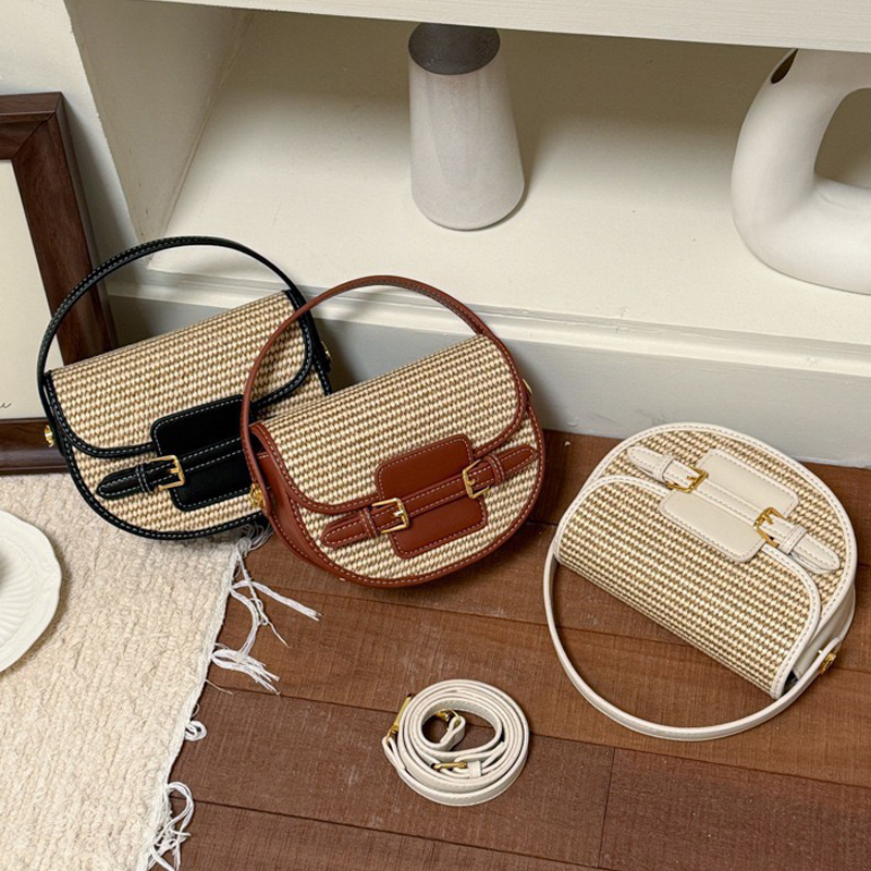 England Style Mini Straw Saddl - Luxury Bags Leather ulasan dan harga